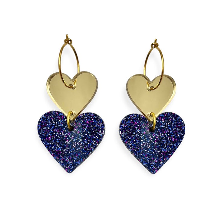 All 4 Love - Blue glitter - By Fossdal - Butik Gejst