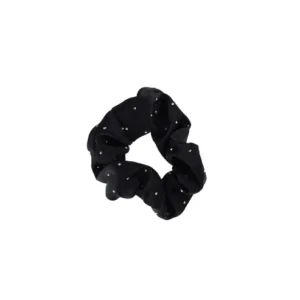 Alma scrunchie – sort m. sten